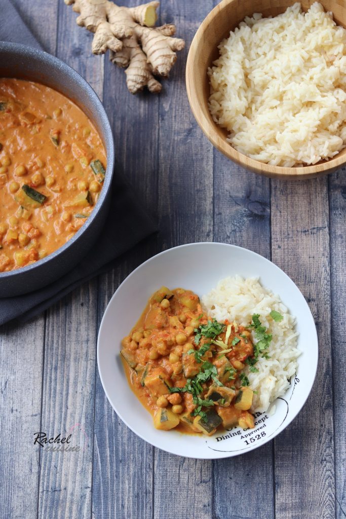 Curry De Pois Chiches Et Courgettes Rachel Cuisine