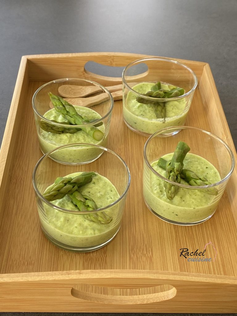Verrines légères, asperges et parmesan - Rachel cuisine