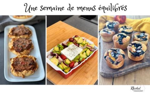 Menus Sains Et Quilibr S De Septembre Rachel Cuisine