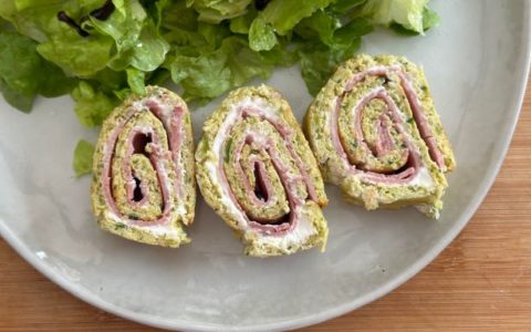 Roulé aux courgettes fromage et jambon Rachel Cuisine