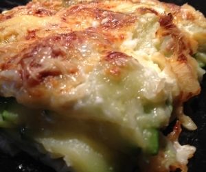 Gratin de ravioles courgettes