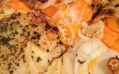 Gratin pomme de terre carottes saumon
