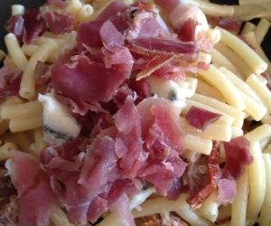 Pâtes jambon cru gorgonzola