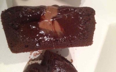 Muffins chocolat coeur fondant pralinoise