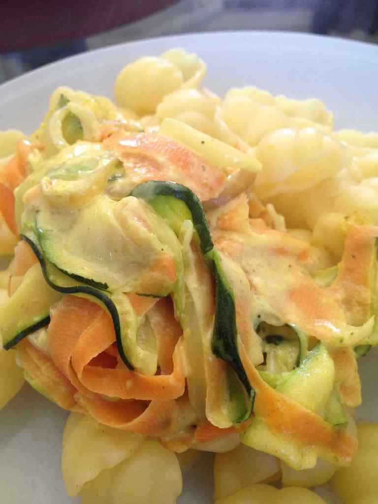 Pâtes aux tagliatelles de légumes - Rachel Cuisine
