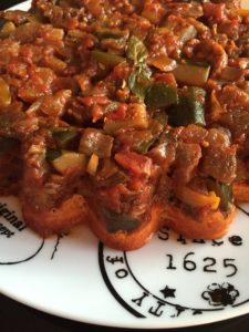 Tarte tatin ratatouille chèvre légère
