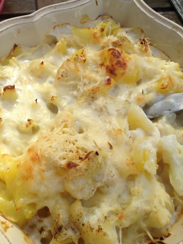 Gratin de chou fleur et de pomme de terre - Rachel Cuisine