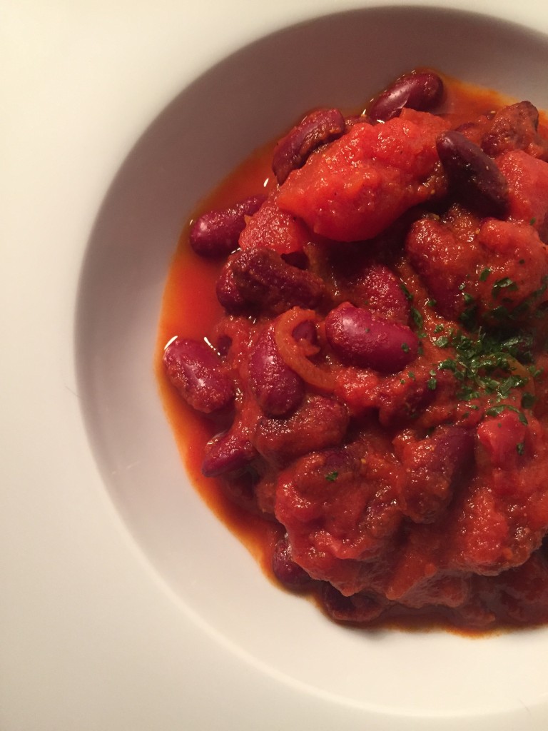 Haricots rouges à la sauce tomate