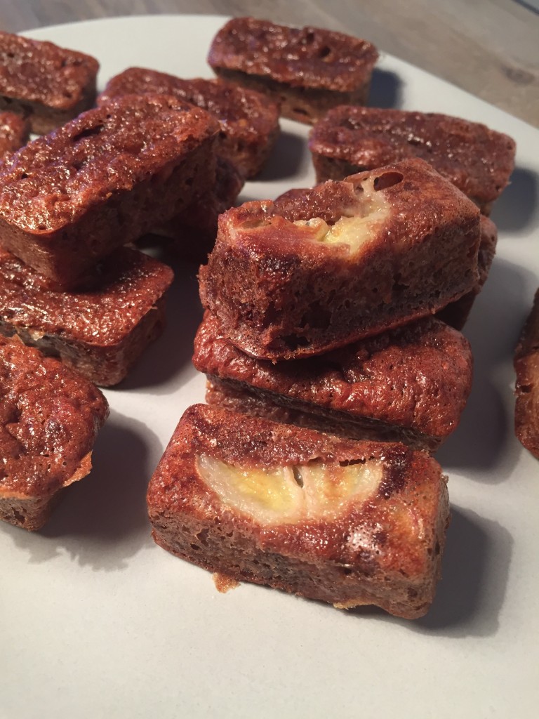 Minis fondants chocolat banane sans gluten