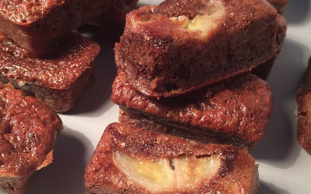 Minis fondants chocolat banane sans gluten