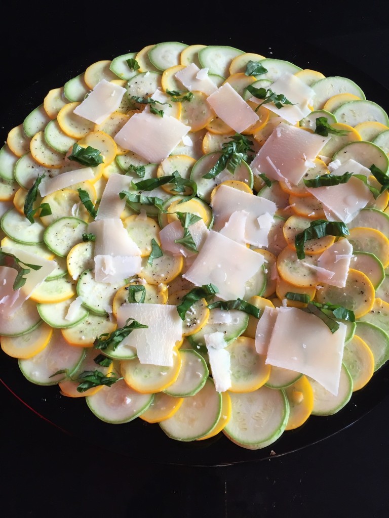 carpaccio de cougettes léger