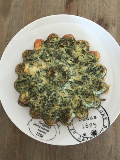 Quiche sans pâte légère chèvre épinards - Rachel Cuisine