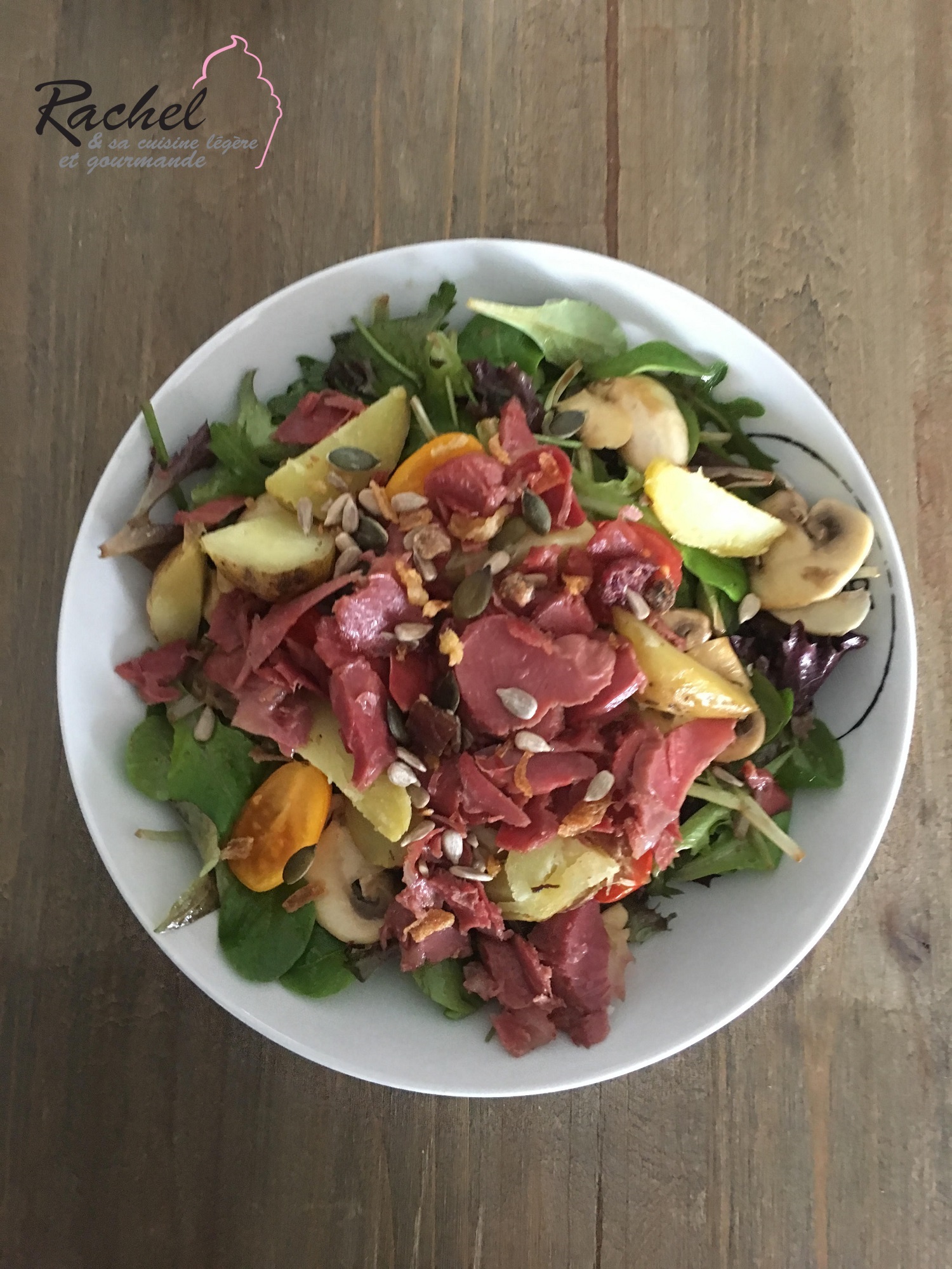 Salade de gésiers légère - Rachel Cuisine