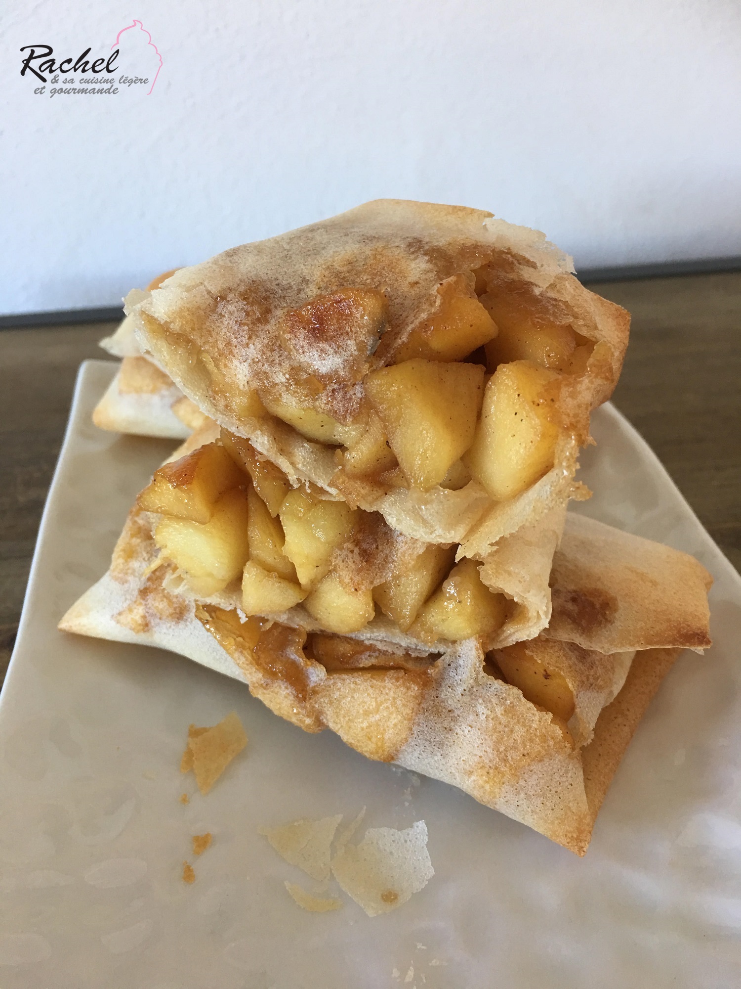 Chausson aux pommes léger à la feuille de brick - Rachel Cuisine