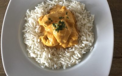 Poulet coco curry léger