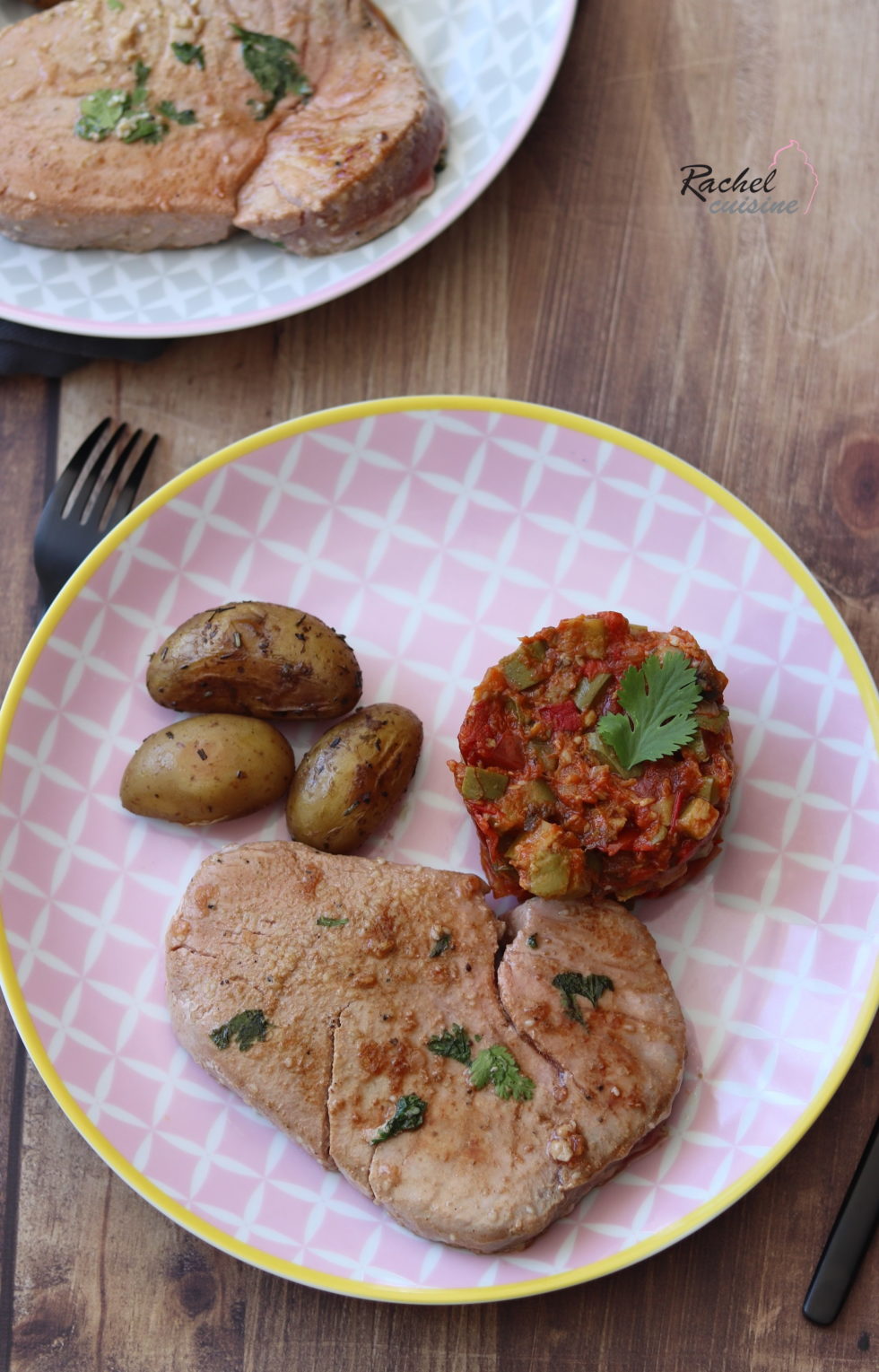 Steak de thon mariné Rachel Cuisine