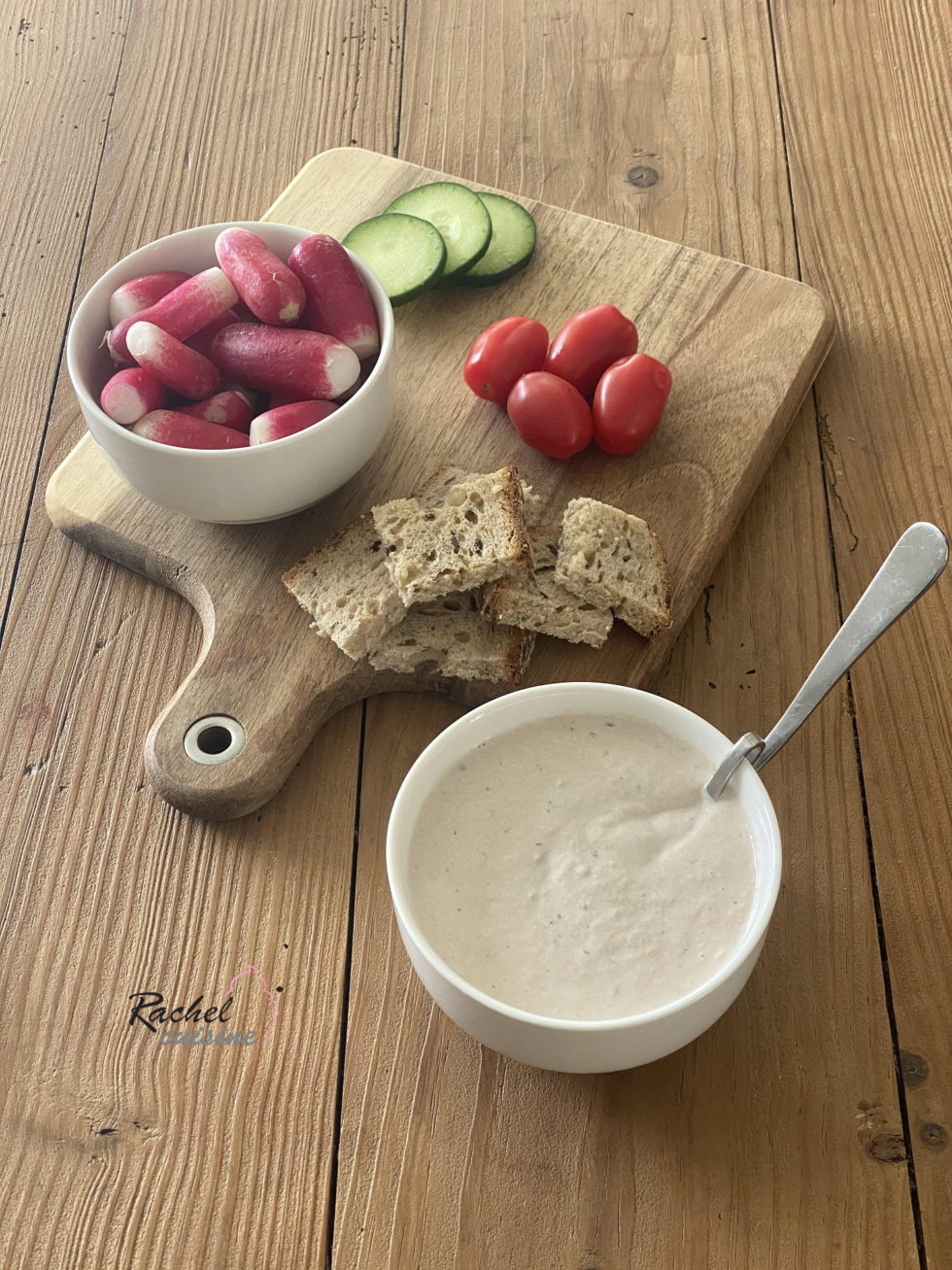 Dip ou sauce au thon légère pour l'apéro Rachel Cuisine