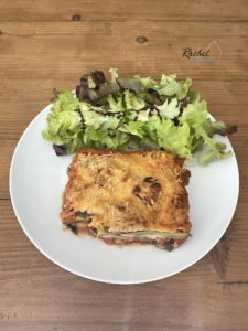 Lasagnes légères courgettes, aubergines au bœuf