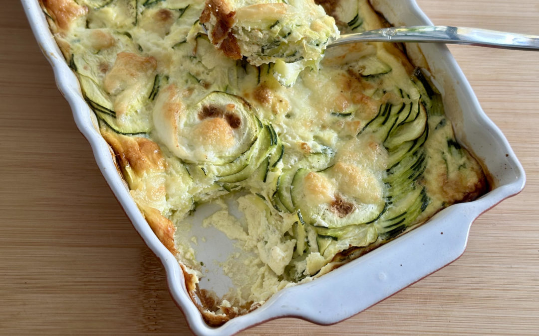 Un gratin de courgettes fondant