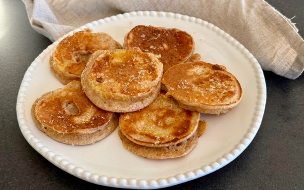 Des beignets aux pommes healthy