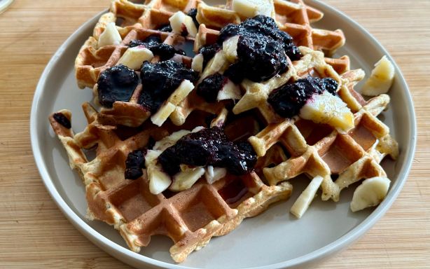 Des gaufres légères pour le petit déjeuner