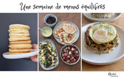 Une semaine de menus équilibrés de mai 2025