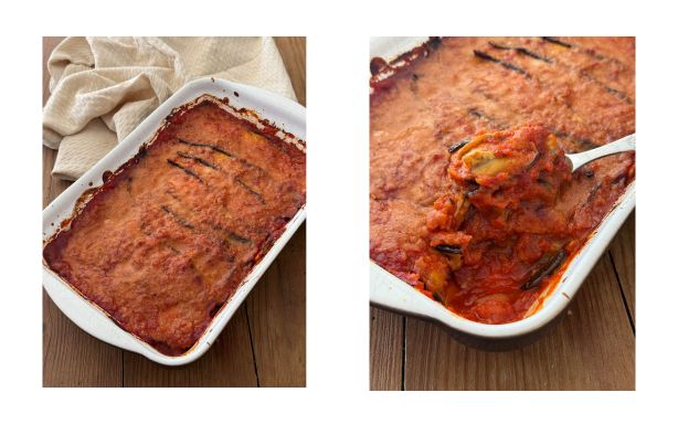 Des aubergines à la Parmigiana légères