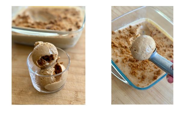 Une glace au spéculos maison