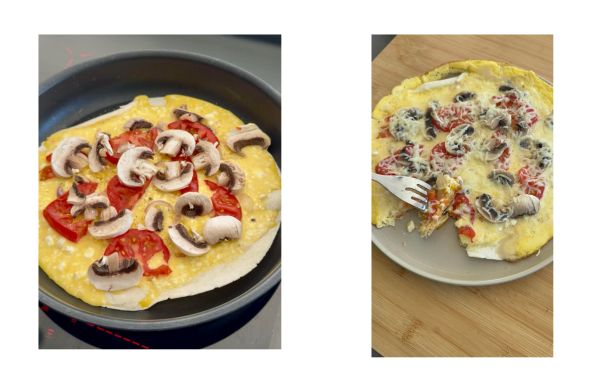 Une quiche dans un wrap