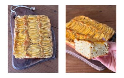 Carrés moelleux aux pommes sain