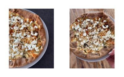 Quiche courgettes, fêta, pâte brisée sarrasin