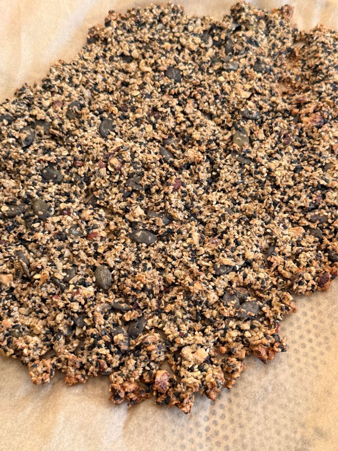 Un plaque de granola maison