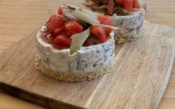 Un cheesecake salé à manger bien frais