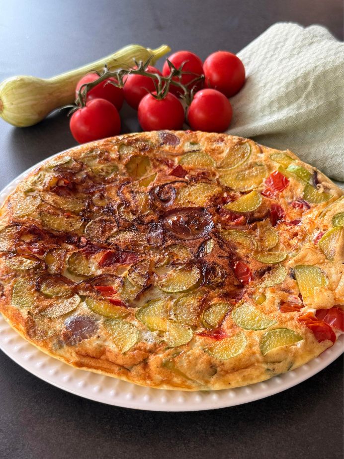 Une belle frittata bien dorée