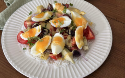 Salade de riz façon Niçoise