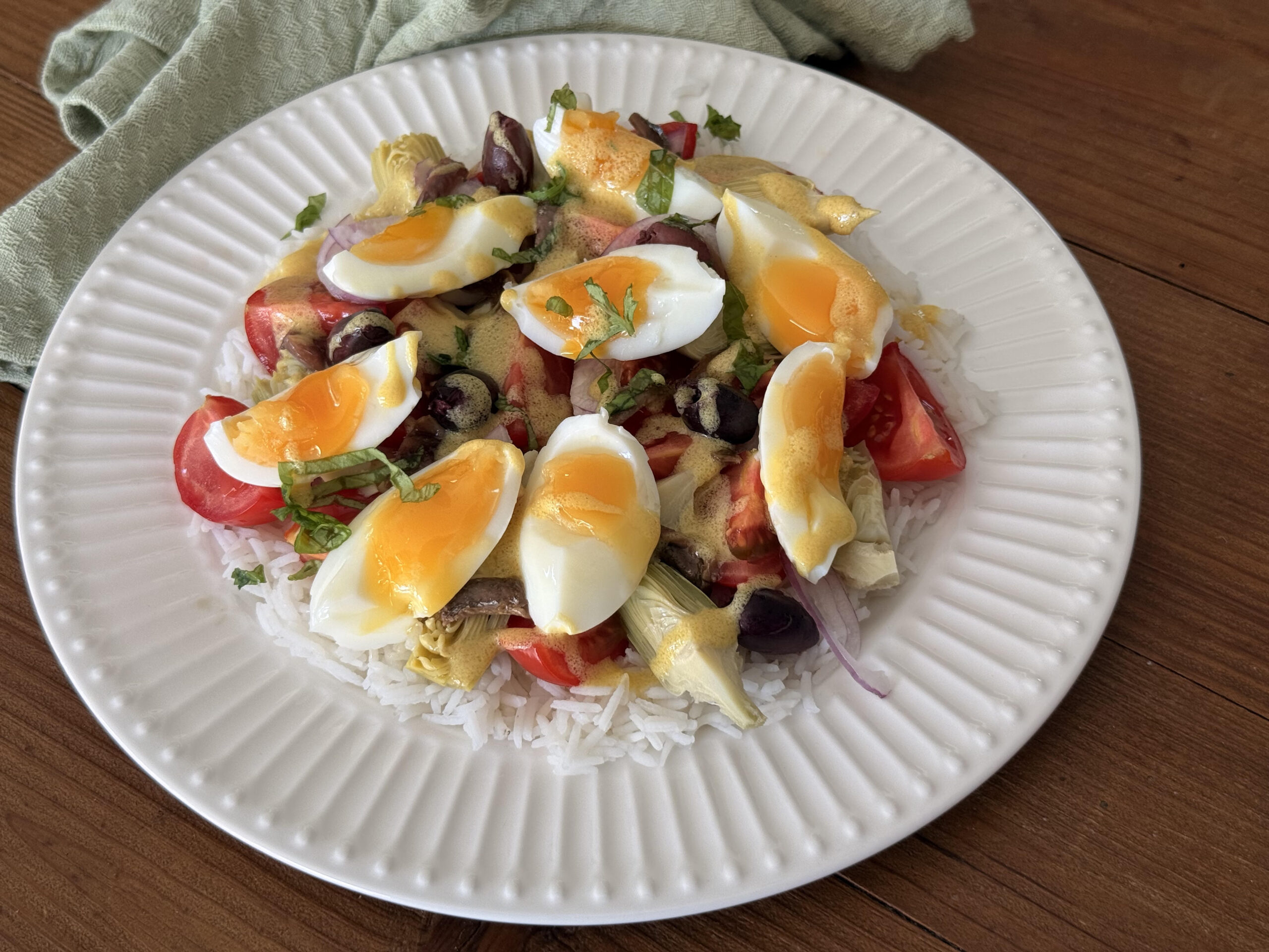 Salade de riz façon Niçoise