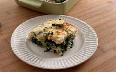 Lasagnes légères épinards, saumon